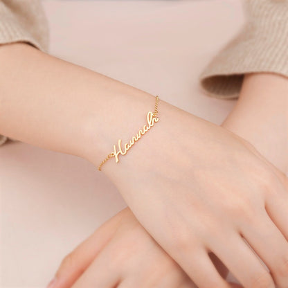 Custom Name Chain Bracelet – Minimalist Jewellry for Daily Wear