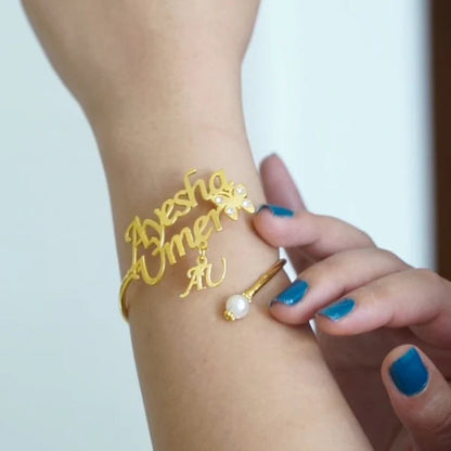 Stylish Beautiful Name Bangle