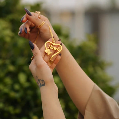 Personalized Heart Name Necklace