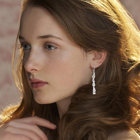Personalized Drop Name Earrings