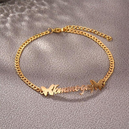 Butterfly's Name Bracelet