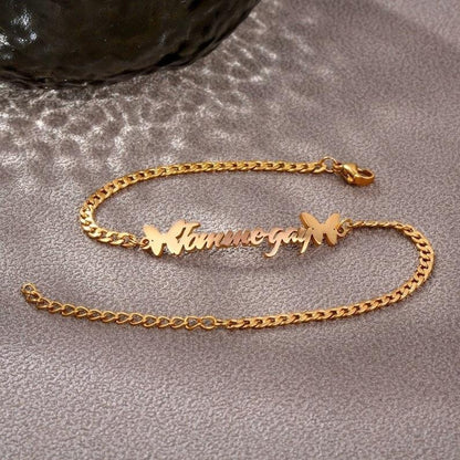 Butterfly's Name Bracelet