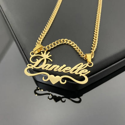 Dainty Nameplate Necklace