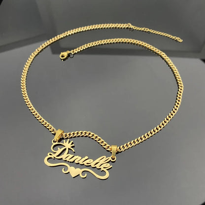 Dainty Nameplate Necklace