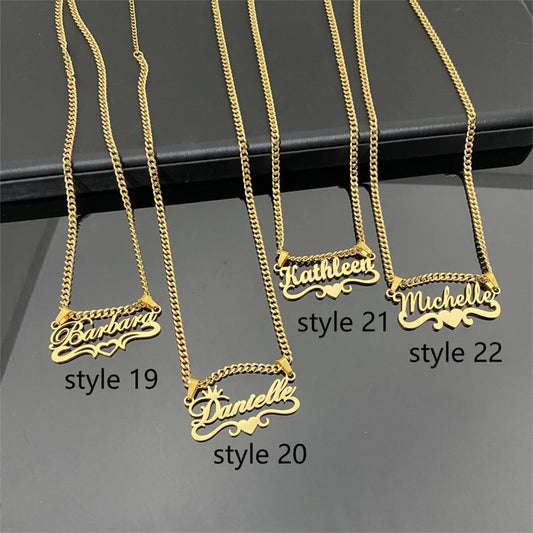 Dainty Nameplate Necklace