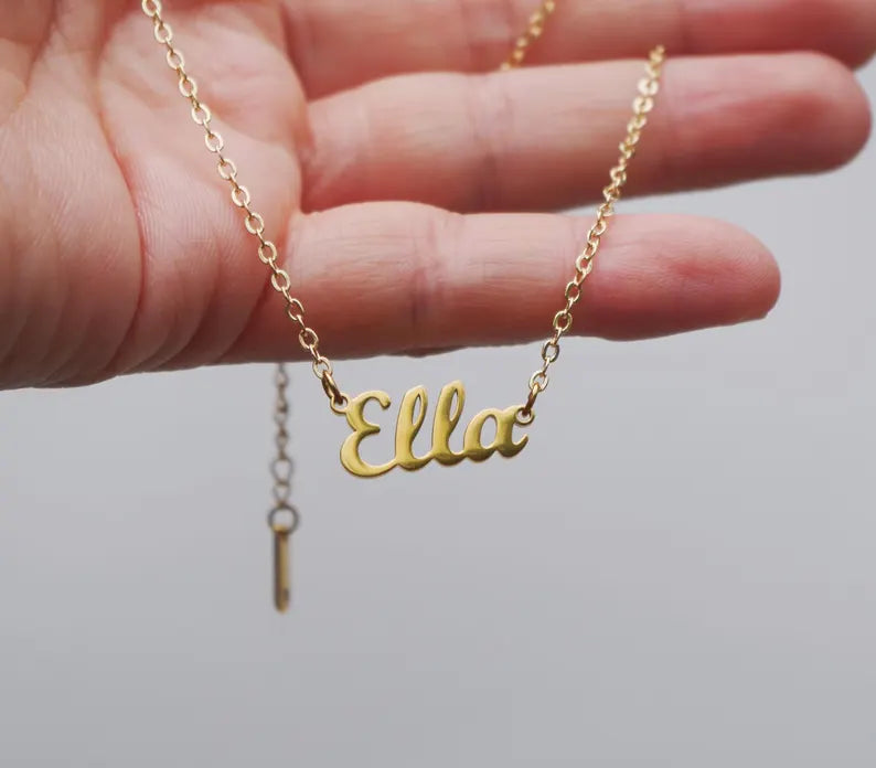 Minimalist Name Necklace for Women