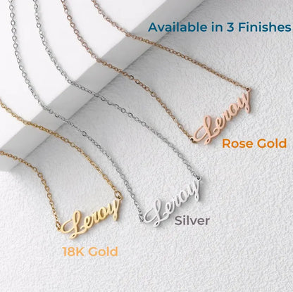 Minimalist Name Necklace for Women
