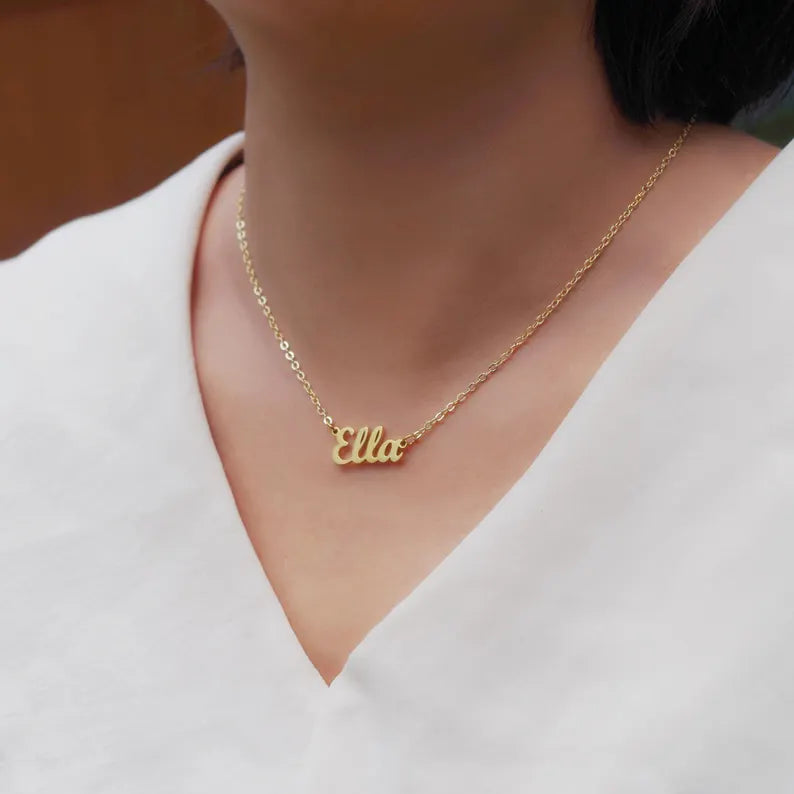 Minimalist Name Necklace for Women