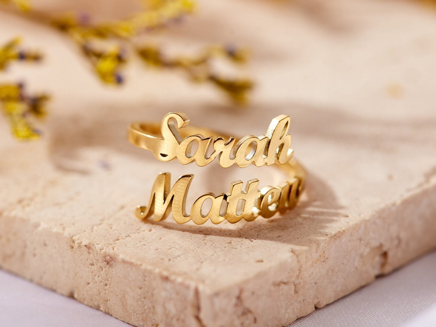 Signature Name Ring